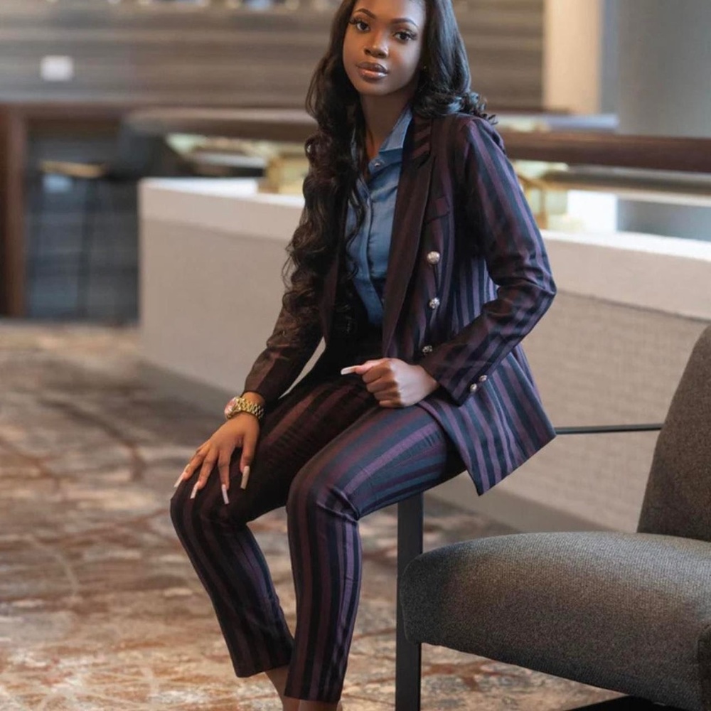 Women's Burgundy Suit